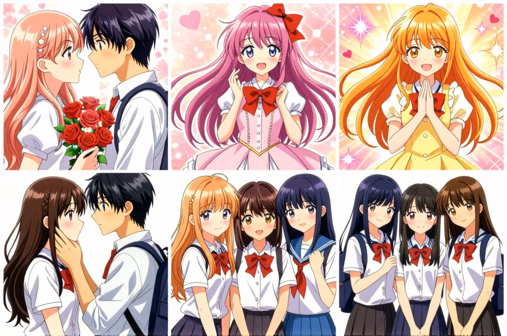 Diversité des sous-genres shojo manga : romance, magical girl et school life