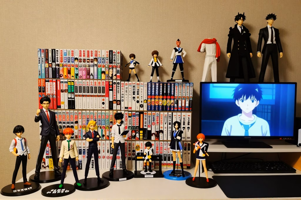 Sous-cultures otaku : figurines anime, collection manga, gaming et cosplay