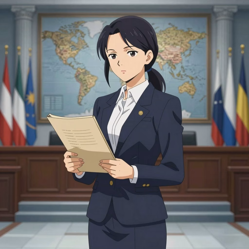 Illustration anime juridique, lois internationales sur la censure du hentai